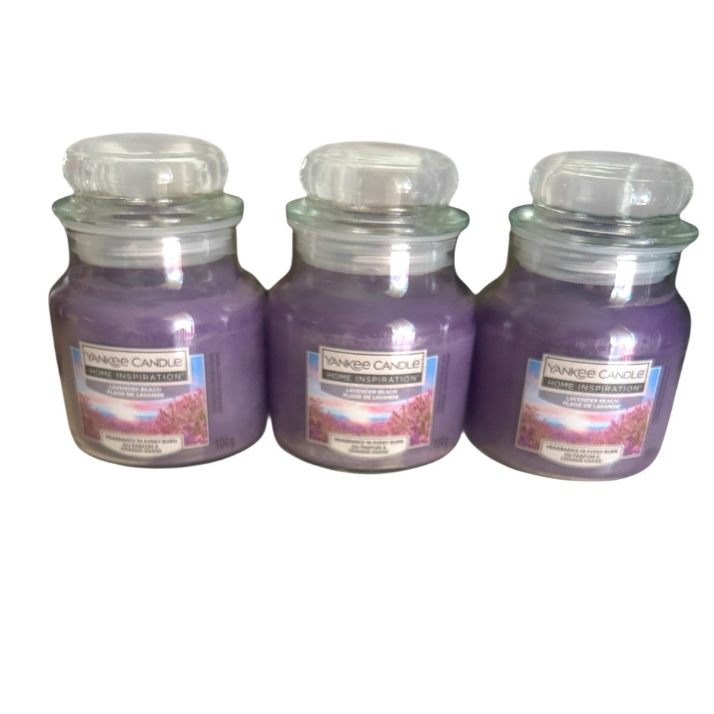 NWT Yankee Candle Lavender Beach Scented Small Jar Candle - Home Inspirations